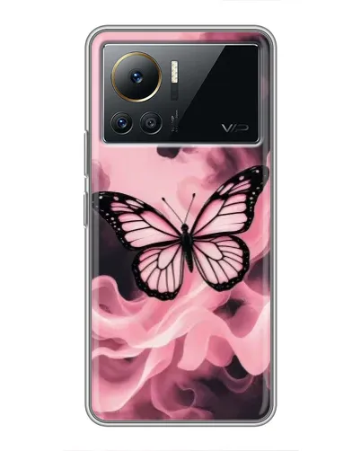 Чехол для Infinix Note 12 Pro (4G) с картинкой «Бабочка в дыму»