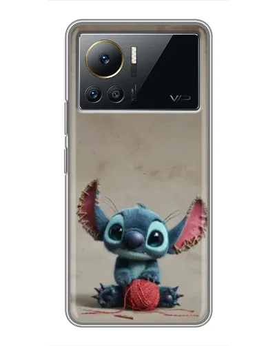 Чехол для Infinix Note 12 Pro (4G) с картинкой «Стич на коричневом фоне»