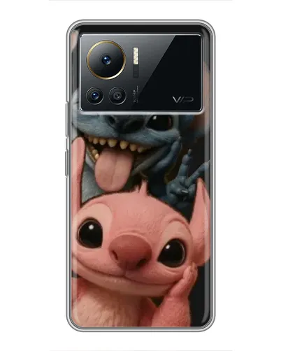 Чехол для Infinix Note 12 Pro (4G) с картинкой «Стич и Ангел»
