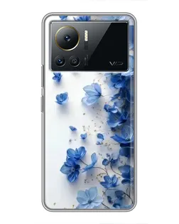 Чохол для Infinix Note 12 Pro (4G) з картинкою «Блакитний квітковий каскад»