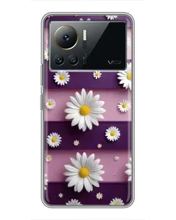 Чохол для Infinix Note 12 Pro (4G) з картинкою «Ромашки на фіолетовому»