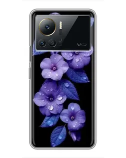 Чохол для Infinix Note 12 Pro (4G) з картинкою «Фіолетові квіти з росою» Чохол для Infinix Note 12 Pro (4G) з картинкою «Фіолетові квіти з росою»