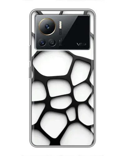 Чехол для Infinix Note 12 Pro (4G) с картинкой «Белая объемная сетка»