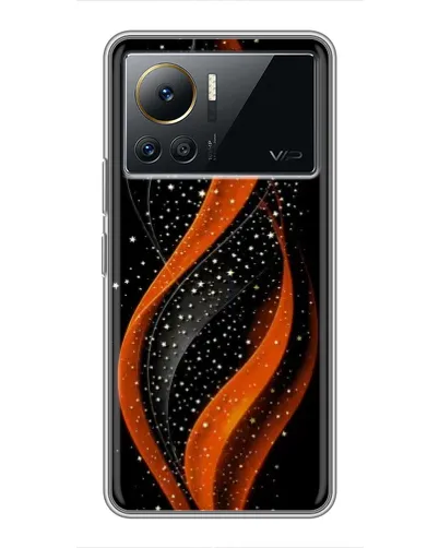 Чехол для Infinix Note 12 Pro (4G) с картинкой «Огненная звездная волна»