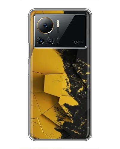 Чехол для Infinix Note 12 Pro (4G) с картинкой «Золотые осколки геометрии»