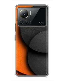 Чехол для Infinix Note 12 Pro (4G) с картинкой «Геометрия оранжевых кругов»