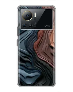 Чехол для Infinix Note 12 Pro (4G) с картинкой «Цветные волны каньона»