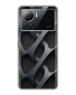Чехол для Infinix Note 12 Pro (4G) с картинкой «Объемное серое плетение»