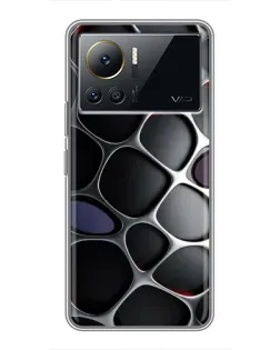Чехол для Infinix Note 12 Pro (4G) с картинкой «Объемная темная решетка»