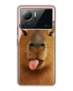 Чохол для Infinix Note 12 Pro (4G) з картинкою «Капібара з язиком»