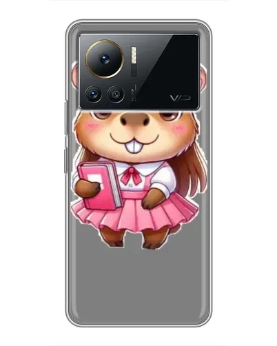 Чехол для Infinix Note 12 Pro (4G) с картинкой «Девочка капибара» Чехол для Infinix Note 12 Pro (4G) с картинкой «Девочка капибара»