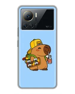 Чохол для Infinix Note 12 Pro (4G) з картинкою «Капібара на скейті»