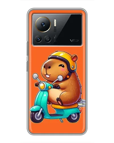 Чехол для Infinix Note 12 Pro (4G) с картинкой «Капибара на скутере» Чехол для Infinix Note 12 Pro (4G) с картинкой «Капибара на скутере»