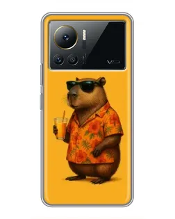 Чохол для Infinix Note 12 Pro (4G) з картинкою «Капібара на відпочинку»