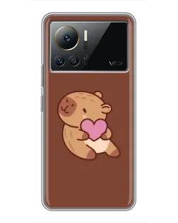 Чохол для Infinix Note 12 Pro (4G) з картинкою «Капібара з серцем»
