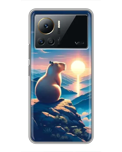Чехол для Infinix Note 12 Pro (4G) с картинкой «Закат солнца с капибарой» Чехол для Infinix Note 12 Pro (4G) с картинкой «Закат солнца с капибарой»