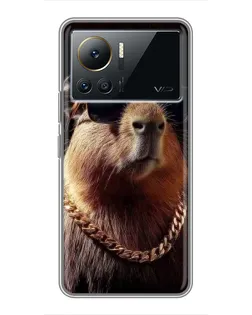 Чохол для Infinix Note 12 Pro (4G) з картинкою «Капібара золотий ланцюг»