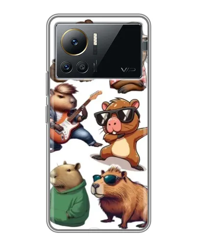 Чехол для Infinix Note 12 Pro (4G) с картинкой «Крутые капибары музыканты» Чехол для Infinix Note 12 Pro (4G) с картинкой «Крутые капибары музыканты»