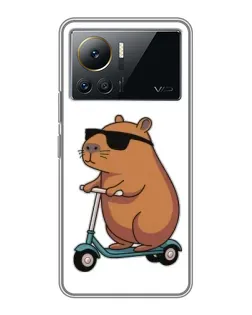 Чохол для Infinix Note 12 Pro (4G) з картинкою «Капібара на самокаті»
