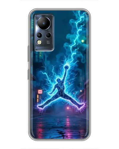Чехол для Infinix Note 12 с картинкой «Jordan Gold Jumpman»
