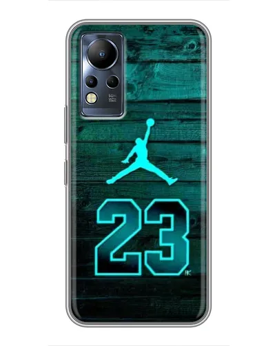 Чехол для Infinix Note 12 с картинкой «Jordan Cyan 23»