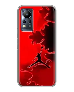Чохол для Infinix Note 12 з картинкою «Jordan Red Smoke» Чохол для Infinix Note 12 з картинкою «Jordan Red Smoke»