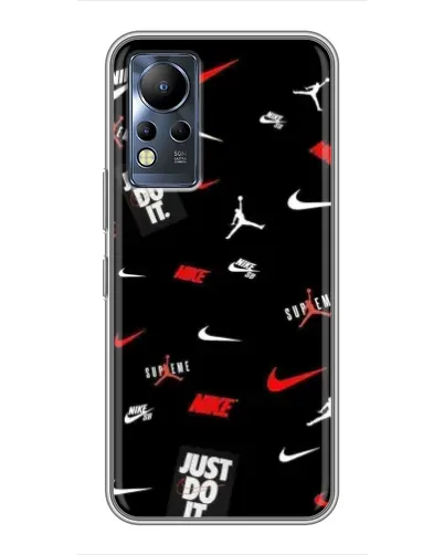 Чехол для Infinix Note 12 с картинкой «Nike Mix Pattern»