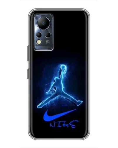 Чехол для Infinix Note 12 с картинкой «Jordan Neon Blue»
