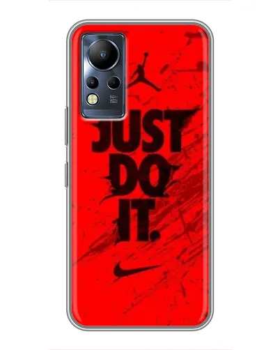 Чехол для Infinix Note 12 с картинкой «Nike Just Do It»