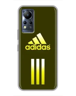 Чехол для Infinix Note 12 с картинкой «Оливковый градиент Adidas»