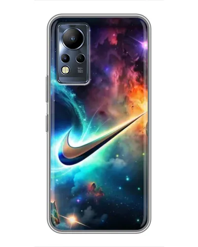 Чехол для Infinix Note 12 с картинкой «Космический Nike Swoosh» Чехол для Infinix Note 12 с картинкой «Космический Nike Swoosh»