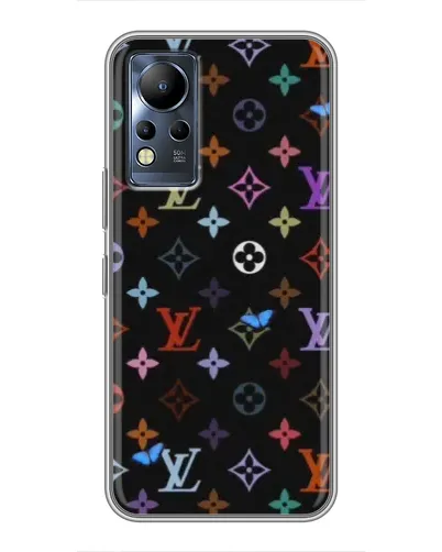 Чохол для Infinix Note 12 з картинкою «Кольорова монограма LV»