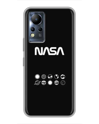 Чехол для Infinix Note 12 с картинкой «NASA — технический принт» Чехол для Infinix Note 12 с картинкой «NASA — технический принт»