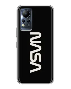 Чохол для Infinix Note 12 з картинкою «NASA — вертикальний логотип»