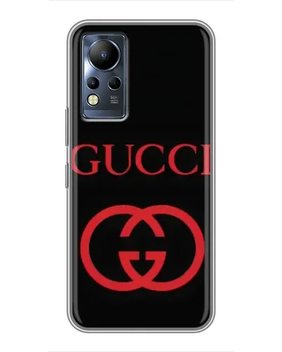 Чехол для Infinix Note 12 с картинкой «Gucci — красный логотип»