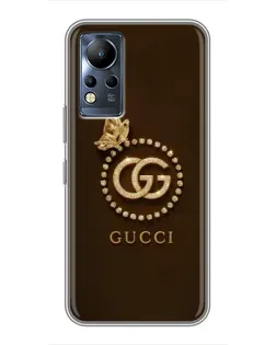 Чохол для Infinix Note 12 з картинкою «Gucci — золотий метелик» Чохол для Infinix Note 12 з картинкою «Gucci — золотий метелик»