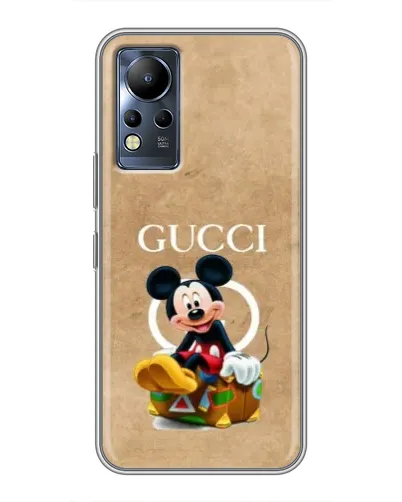 Чехол для Infinix Note 12 с картинкой «Микки Маус Gucci — крафт»