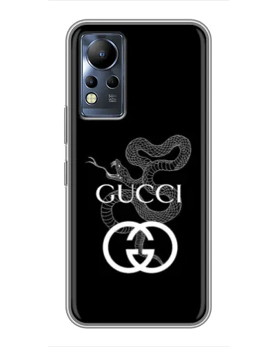 Чехол для Infinix Note 12 с картинкой «Gucci — серебряная змея»