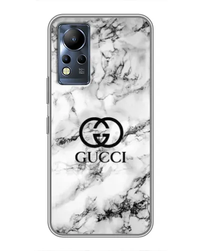 Чехол для Infinix Note 12 с картинкой «Gucci — мраморный шик»