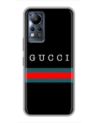 Чехол для Infinix Note 12 с картинкой «Gucci — красный пояс»