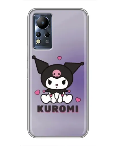 Чохол для Infinix Note 12 з картинкою «Kuromi — фіолетовий арт»