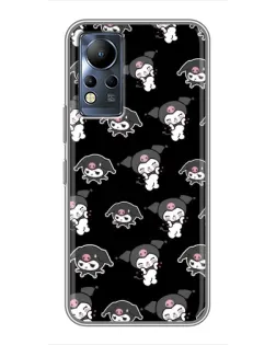 Чохол для Infinix Note 12 з картинкою «Чорний паттерн Kuromi» Чохол для Infinix Note 12 з картинкою «Чорний паттерн Kuromi»