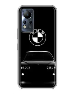 Чехол для Infinix Note 12 с картинкой «BMW — взгляд из темноты»