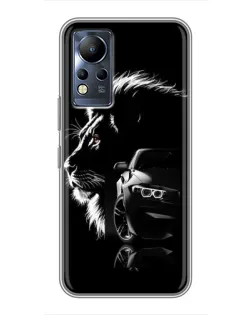 Чехол для Infinix Note 12 с картинкой «BMW и лев»