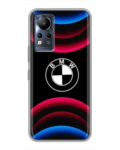 Чехол для Infinix Note 12 с картинкой «Логотип BMW и неоновые дуги» Чехол для Infinix Note 12 с картинкой «Логотип BMW и неоновые дуги»