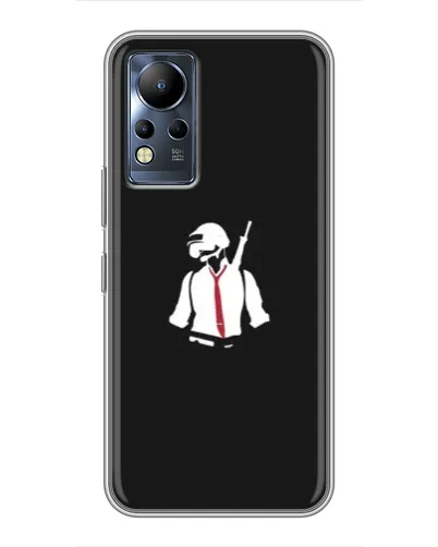Чохол для Infinix Note 12 з картинкою «PUBG — силует воїна»