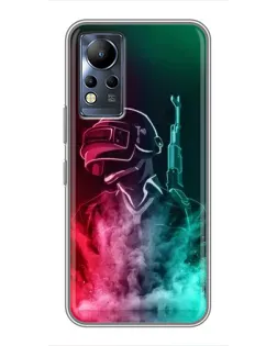 Чохол для Infinix Note 12 з картинкою «PUBG — вогняний воїн»