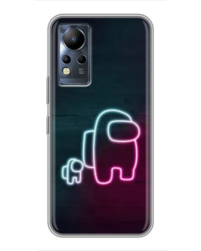 Чохол для Infinix Note 12 з картинкою «Among Us неон-арт» Чохол для Infinix Note 12 з картинкою «Among Us неон-арт»