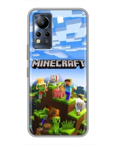 Чохол для Infinix Note 12 з картинкою «Minecraft класичний світ»