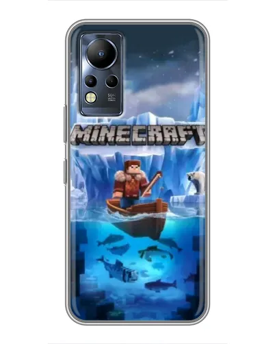 Чохол для Infinix Note 12 з картинкою «Minecraft льодянийсвіт»
